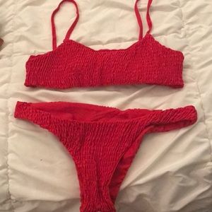 red romwe bikini worn once